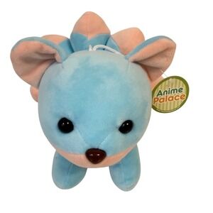 Anime Palace Blue Peach Multi-Tail Fox Kitsune Plush Stuffed Animal 6.5 Inch NEW